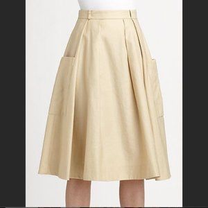 Kate spade tan midi skirt sz 6